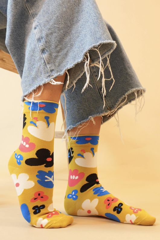 Laundry B Garden Party Sock Ochre